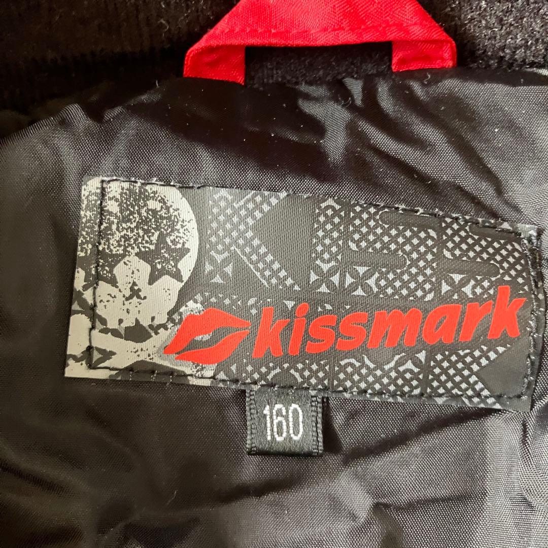 #W1✨kissmark✨スキー スノボ ウェア 上下セット160 キッズ