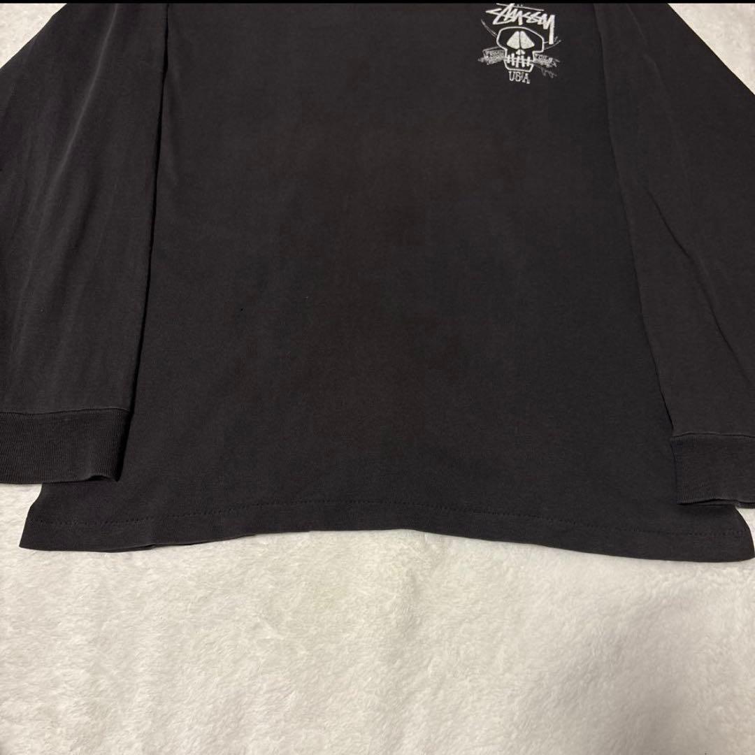 スペシャル80s〜USA製ブラックスカル　ロンT Stussy ステューシー
