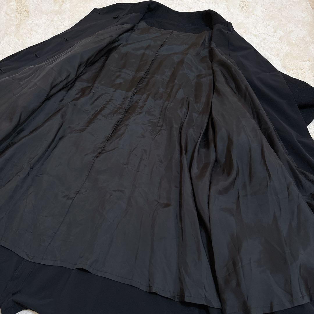 美品☆慈雨 デザインコート 異素材切り替え 変形 近年モデル