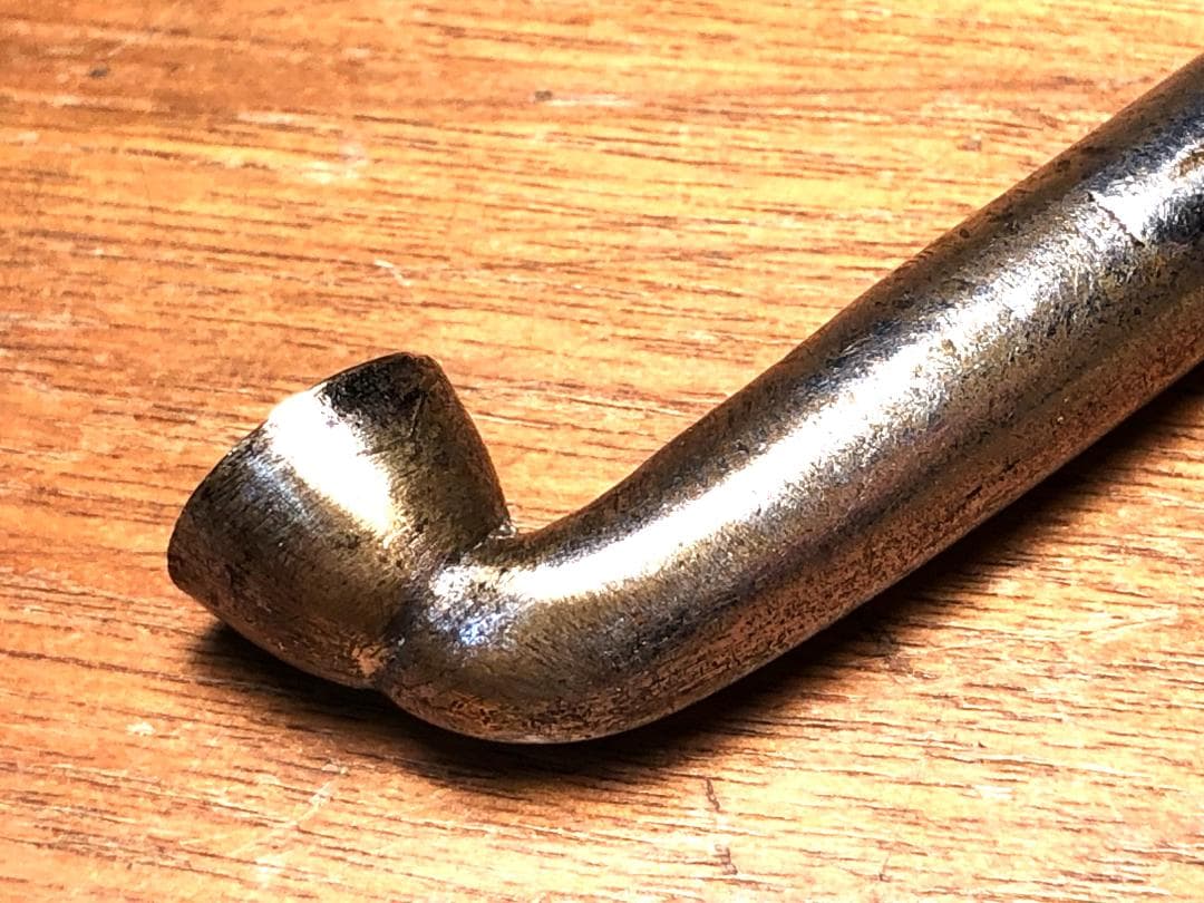 【 豆延銀煙管 】　キセル　12.5ｃｍ　江戸後期