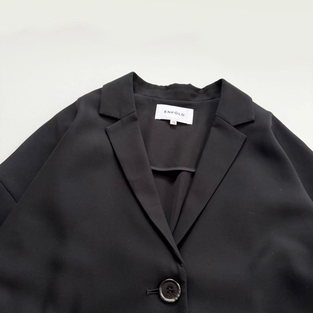 美品✨エンフォルド　comfortable Twill バックギャザージャケット