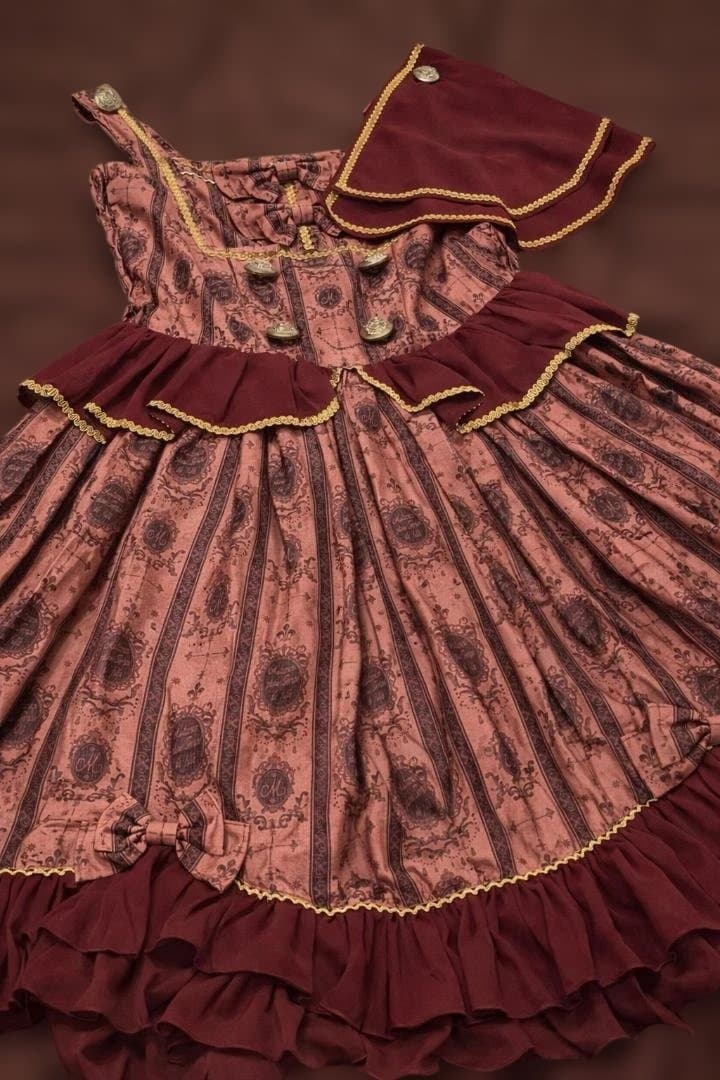 メタモルフォーゼ　 Ornament Frill JSK ワイレッド