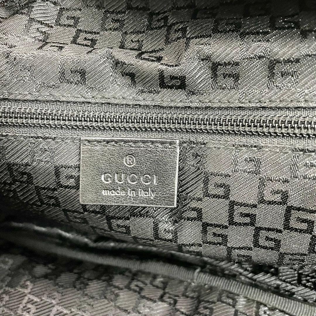 グッチ GUCCI ナイロン×レザー 2way ボストンバッグ シェリーライン