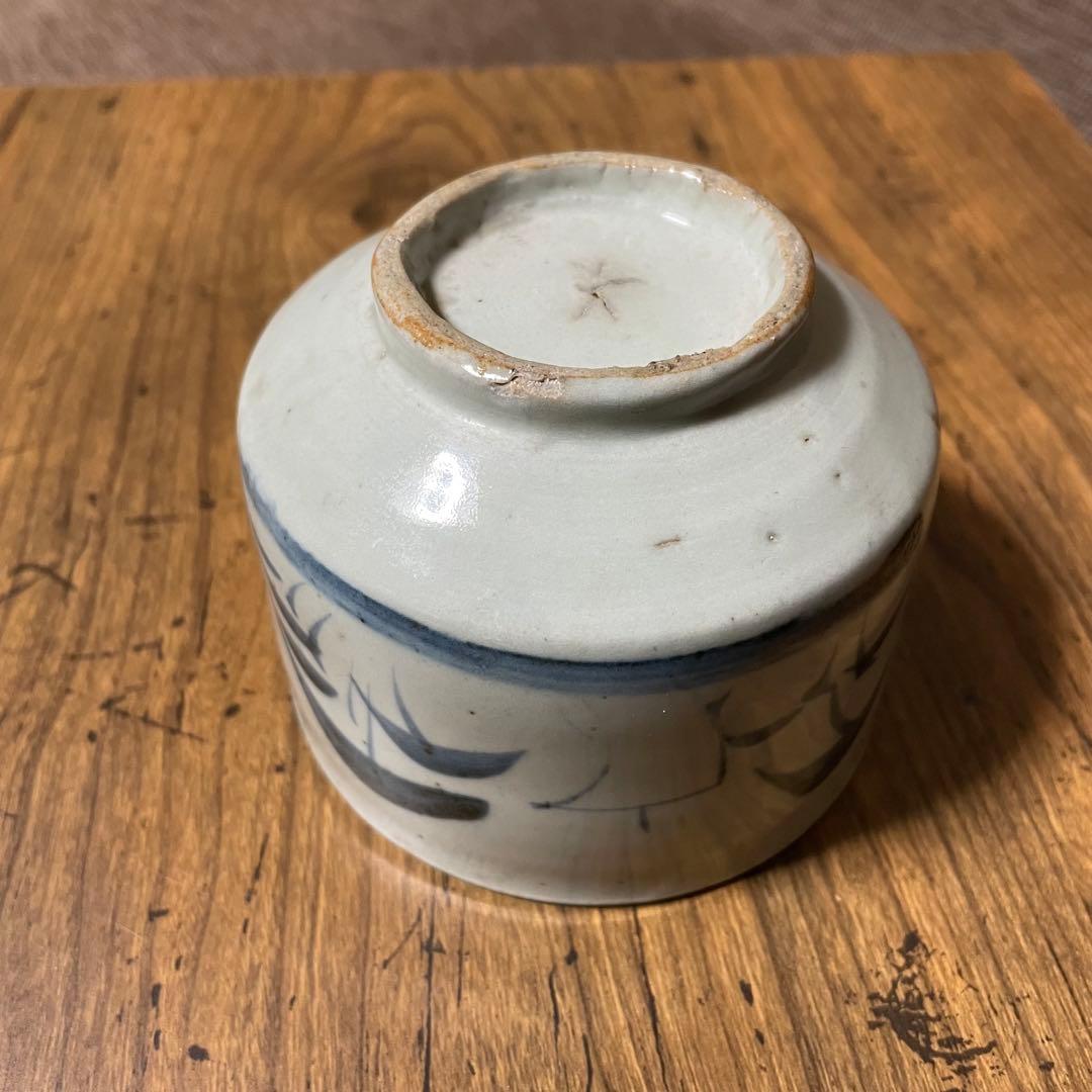 江戸期 古伊万里 香炉 火入 灰落 半筒