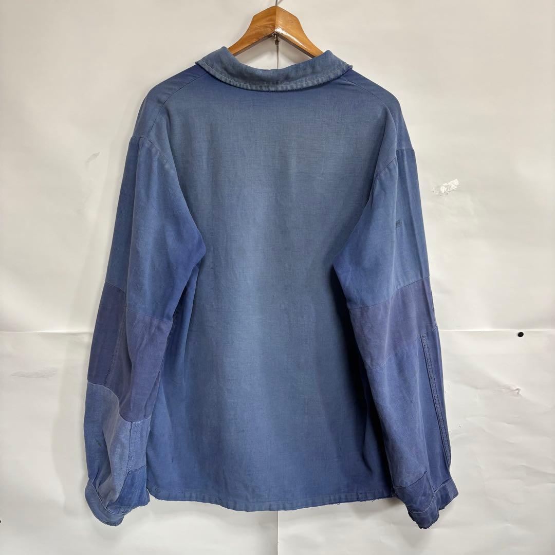 70s フレンチ　ボロ襤褸　ツギハギ　カバーオール　ボロの美学　ユーロワーク