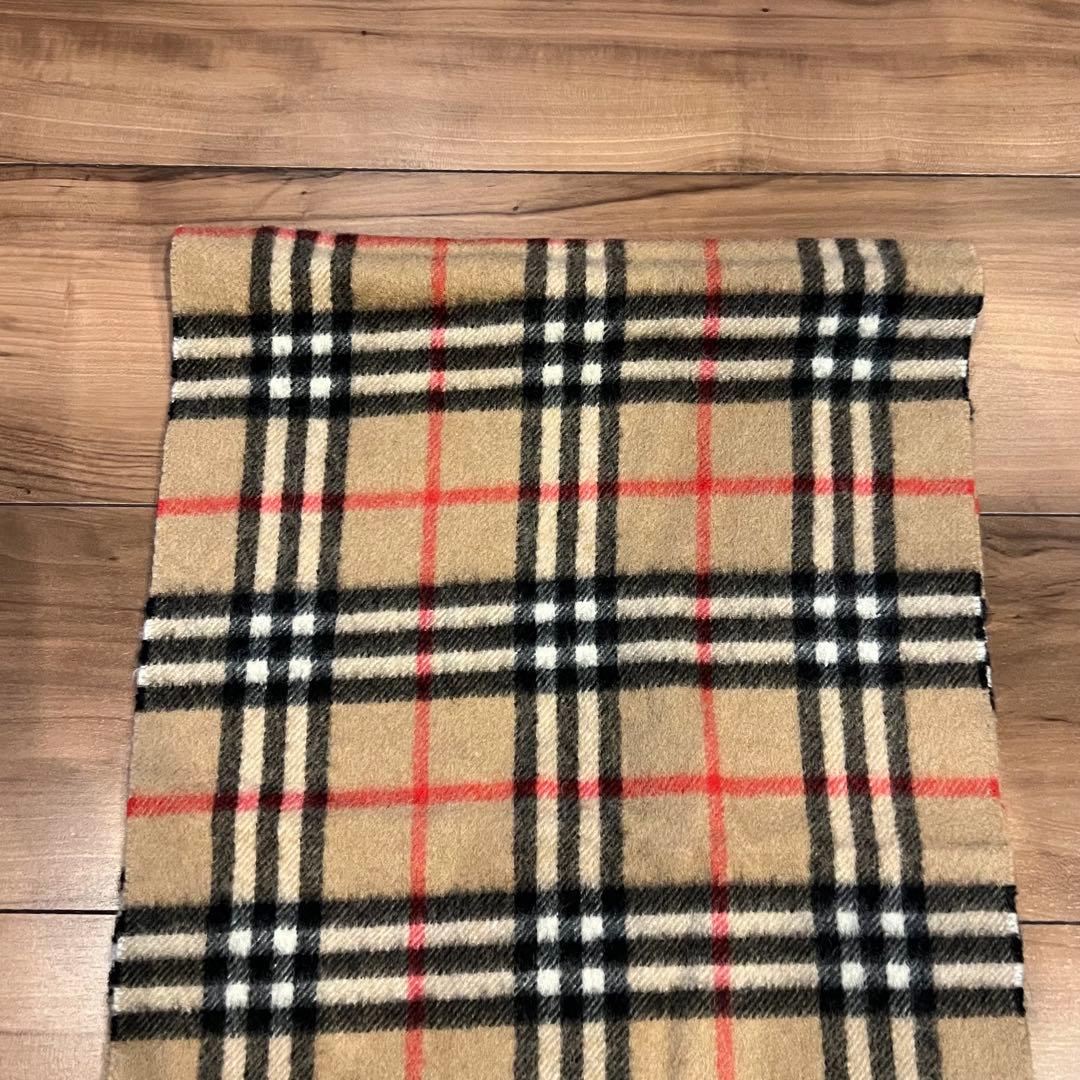 BURBERRY バーバリー　カシミア100%マフラー　チェック柄　長さ約138