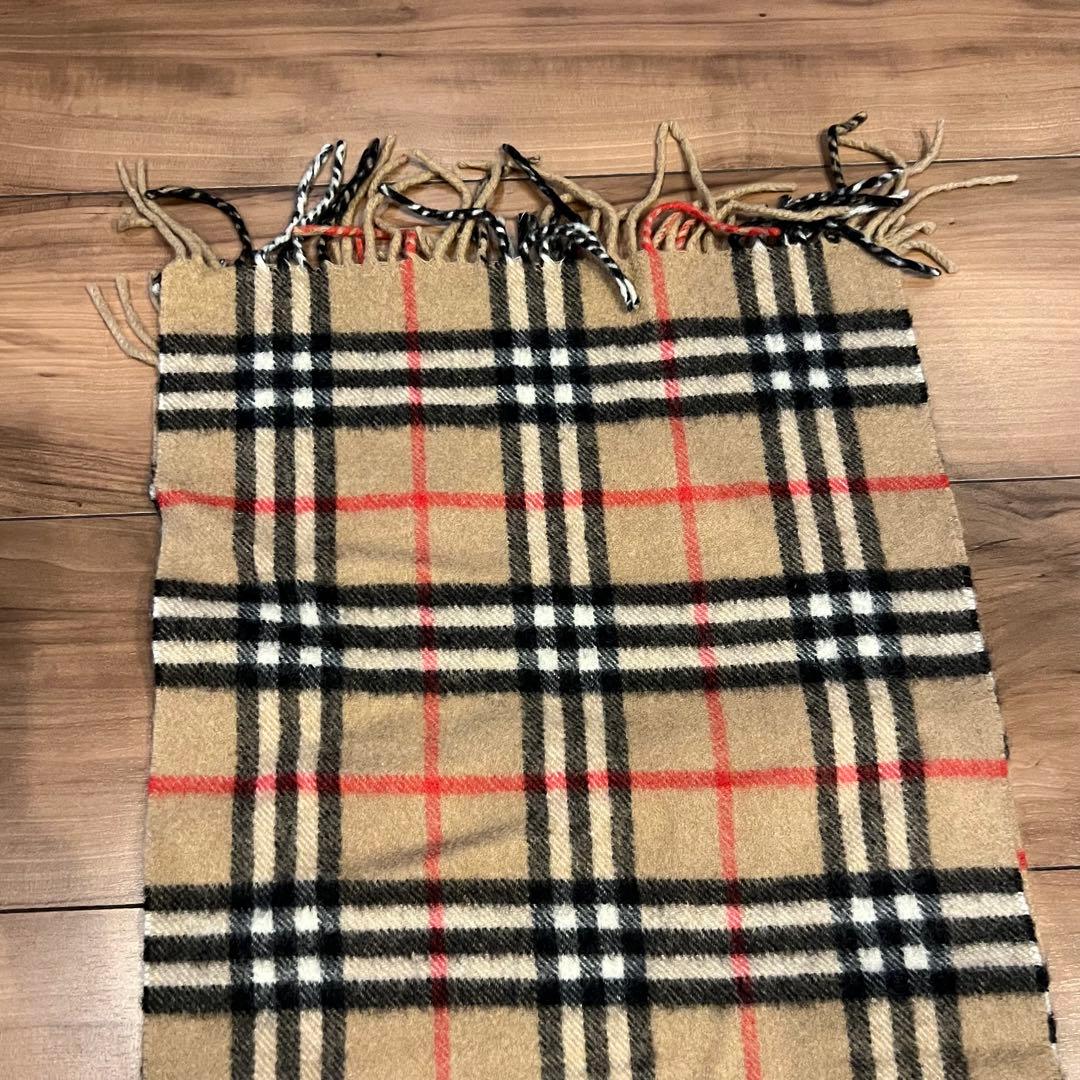 BURBERRY バーバリー　カシミア100%マフラー　チェック柄　長さ約138
