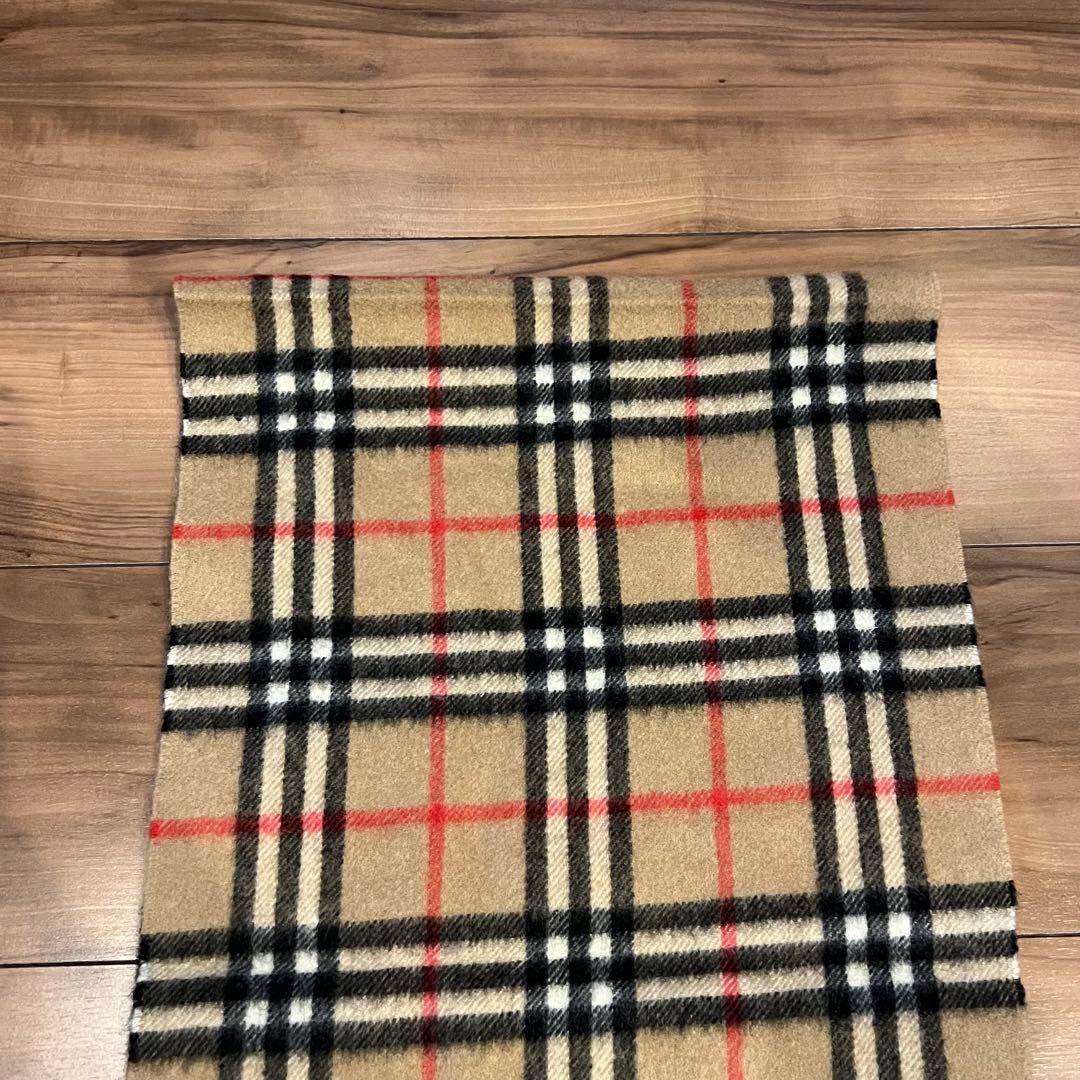 BURBERRY バーバリー　カシミア100%マフラー　チェック柄　長さ約138