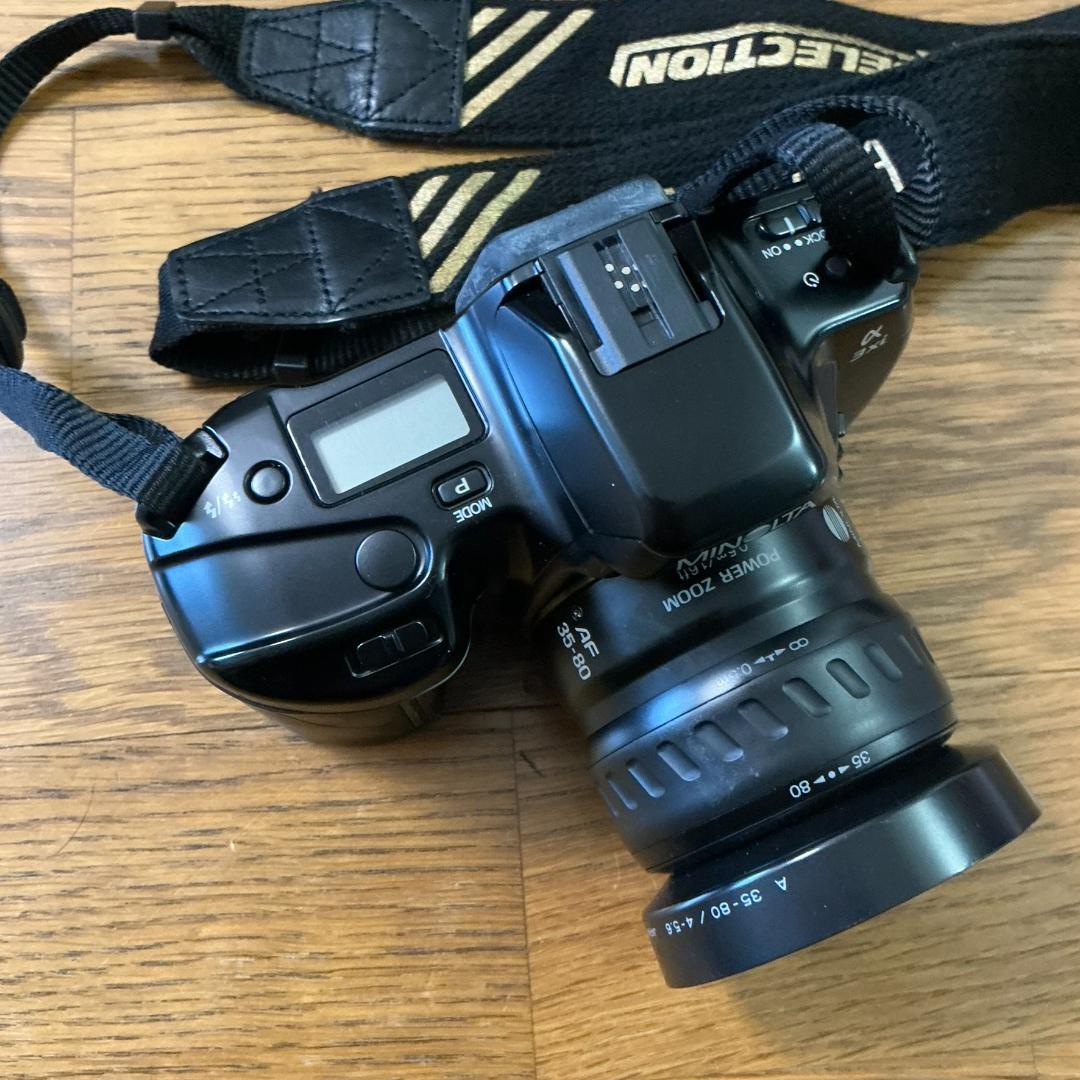 フィルムカメラ一眼レフ ミノルタMINOLTA α3xi ズームレンズ2本つき