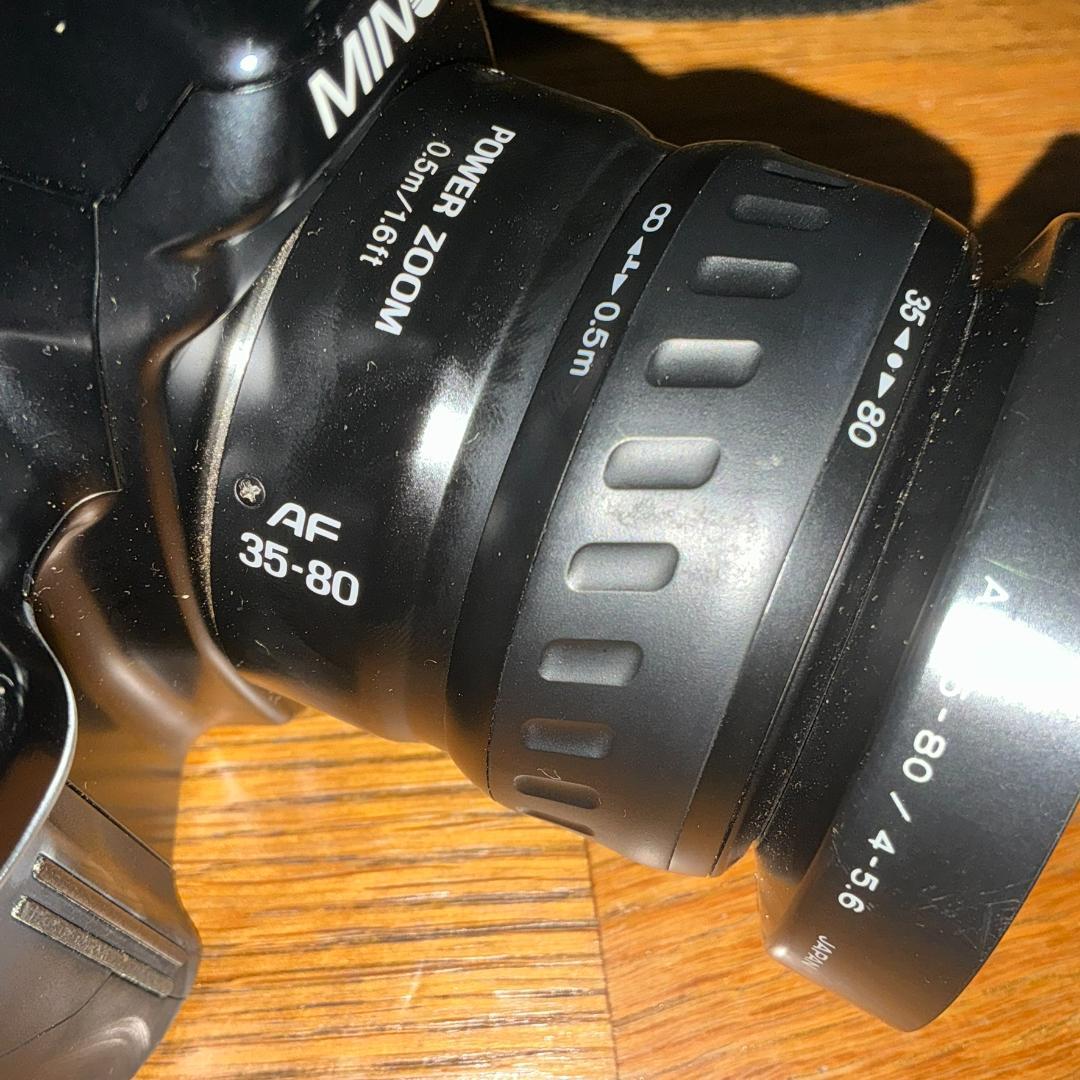 フィルムカメラ一眼レフ ミノルタMINOLTA α3xi ズームレンズ2本つき