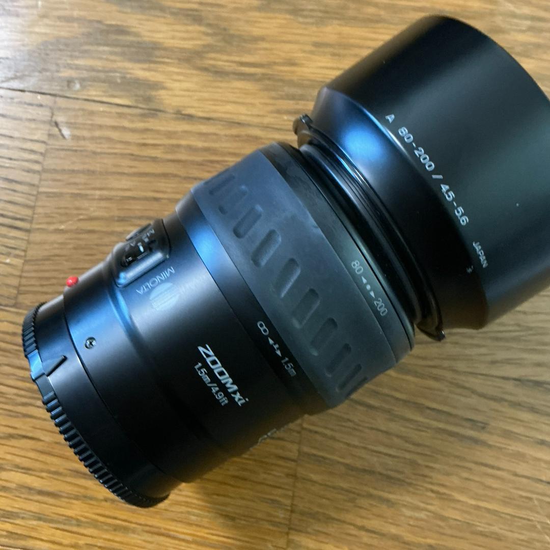 フィルムカメラ一眼レフ ミノルタMINOLTA α3xi ズームレンズ2本つき