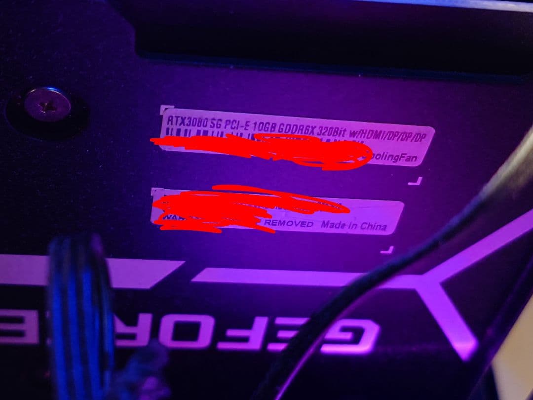 グラフィックボード・グラボ・ビデオカード NVIDIA RTX 3080 GG-RTX3080-E10GB