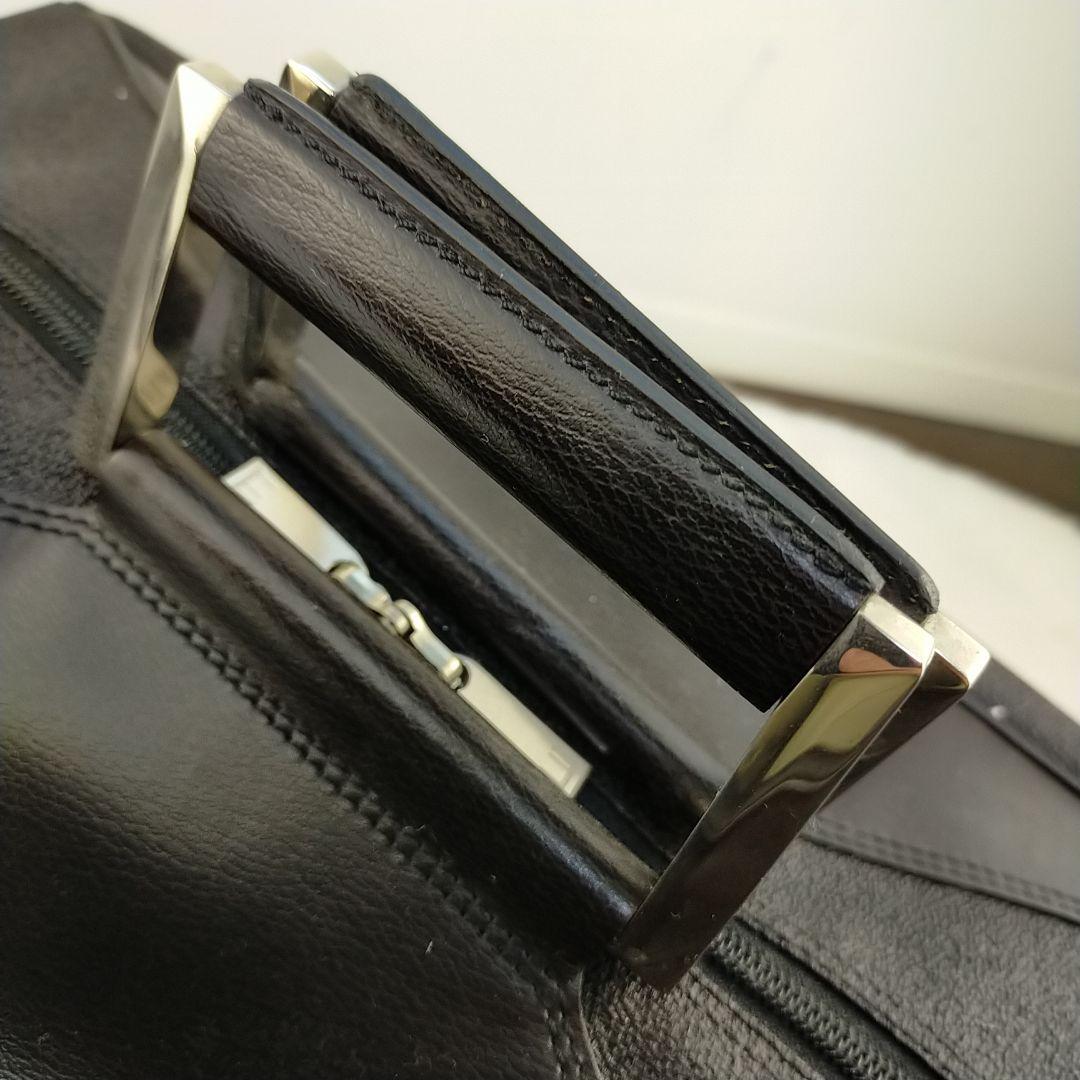 ✨️未使用級✨️dunhill　ボストンバッグ　レザー　2way 黒　鍵付き