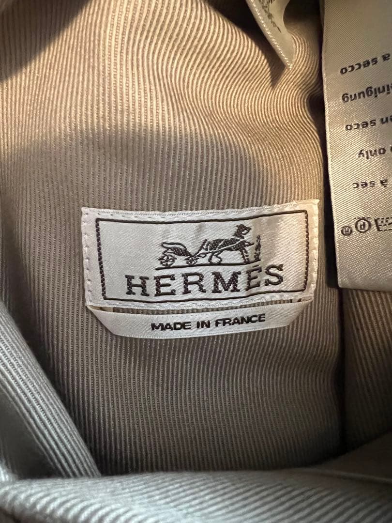 HERMES リバーシブル ブルゾン ダブルジップアップ　サイズ50 L