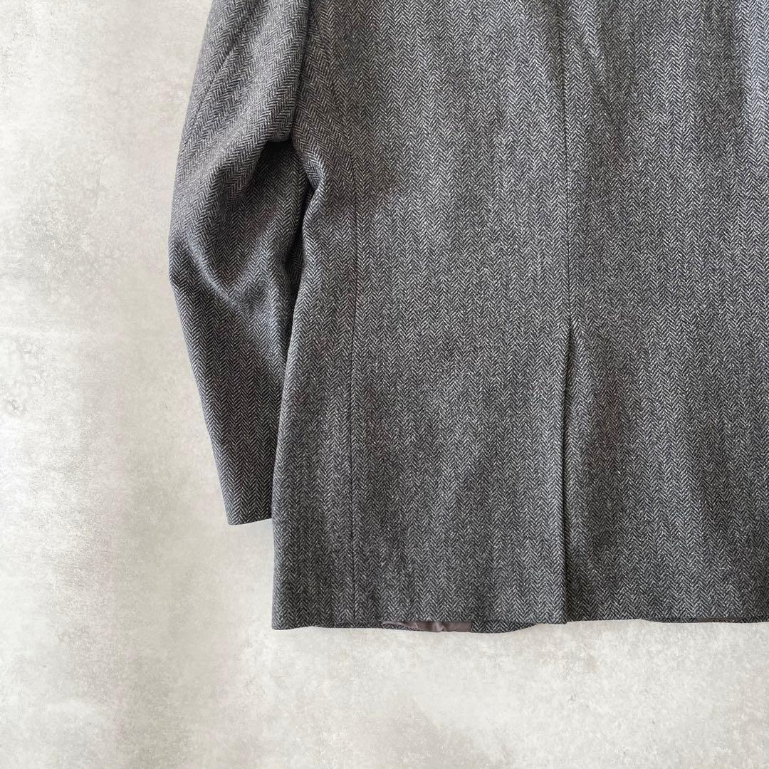 Brooks Brothers ヘリンボーン テーラードジャケット グレー 38