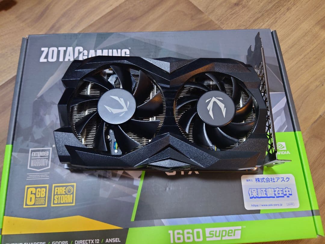 ZOTAC GTX1660 Super グラフィックボード