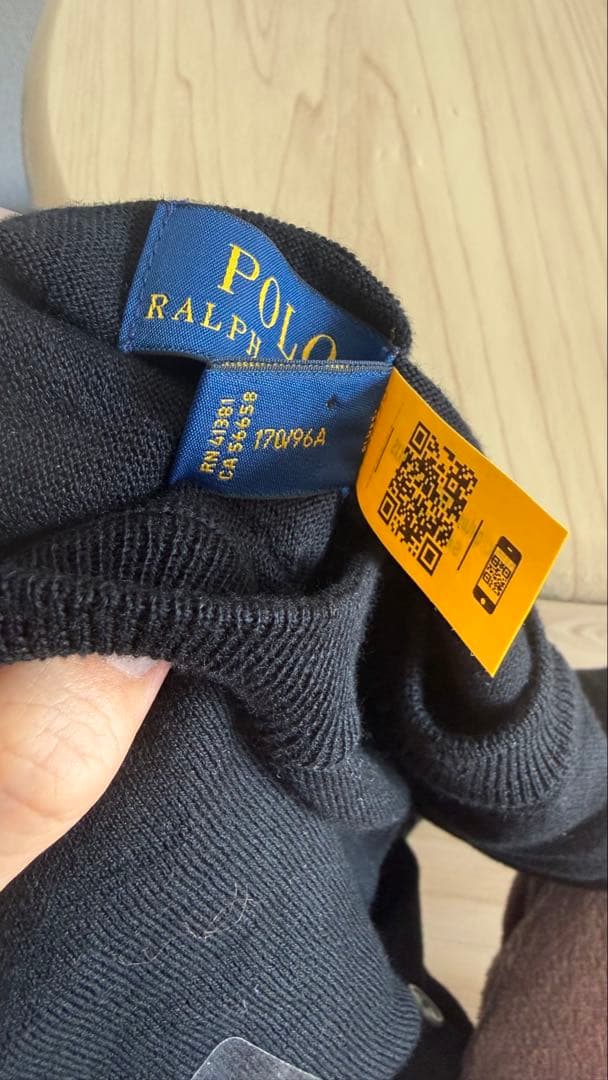 POLO RALPH LAUREN：カーディガン　ブラック