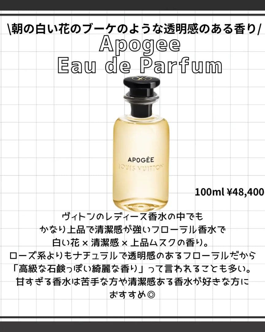 APOGÉE ユニセックス 香水　ルイヴィトン