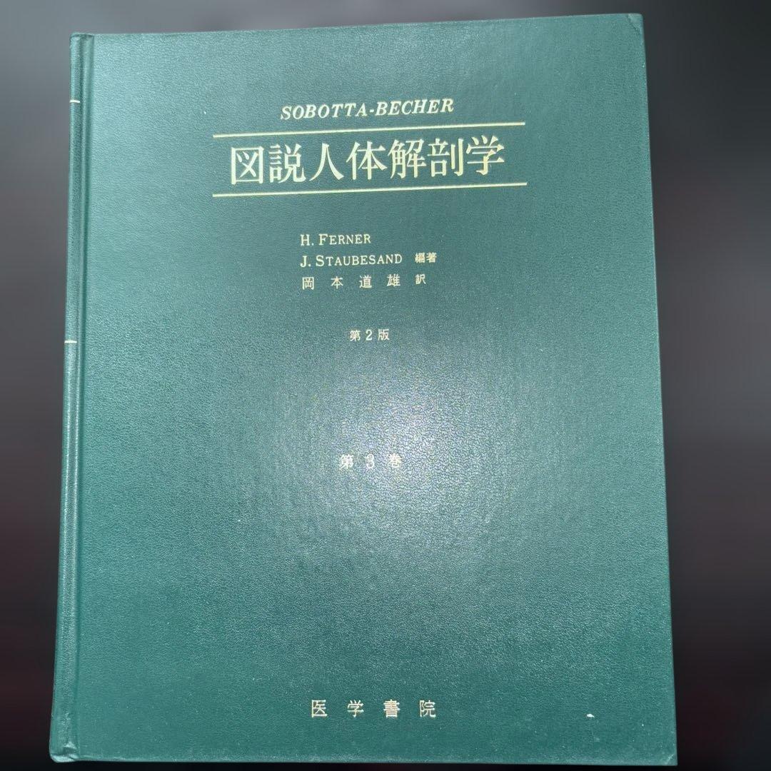 図説人体解剖学第1巻と第3巻　医学書院