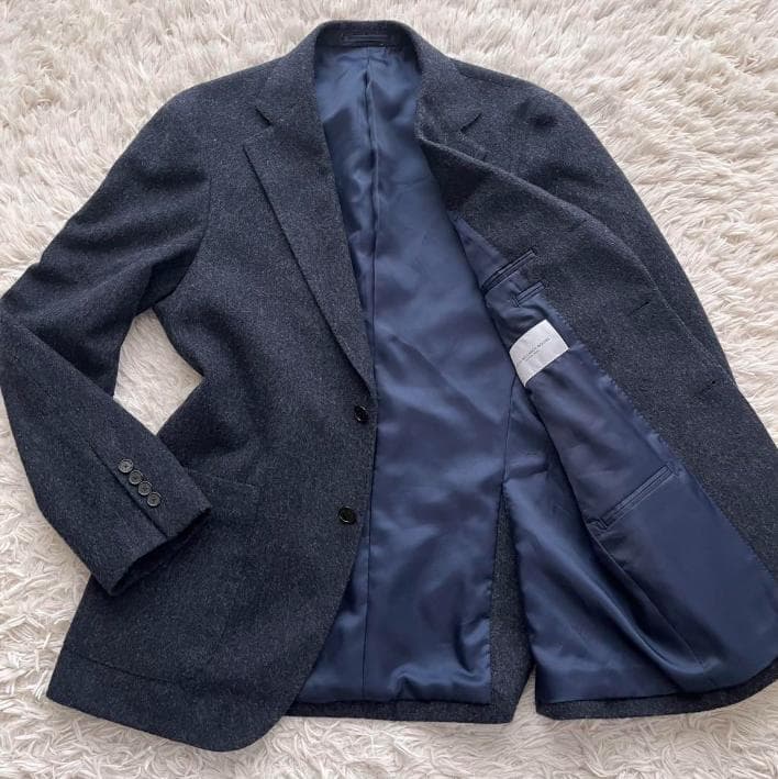 URBAN RESEACH DOORS ウール ネイビー 48 L ジャケット