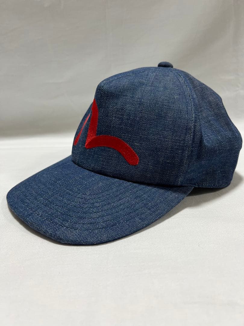 EVISU デニムキャップ　赤刺繍カモメ　レッドカモメ