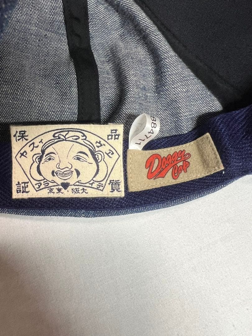 EVISU デニムキャップ　赤刺繍カモメ　レッドカモメ