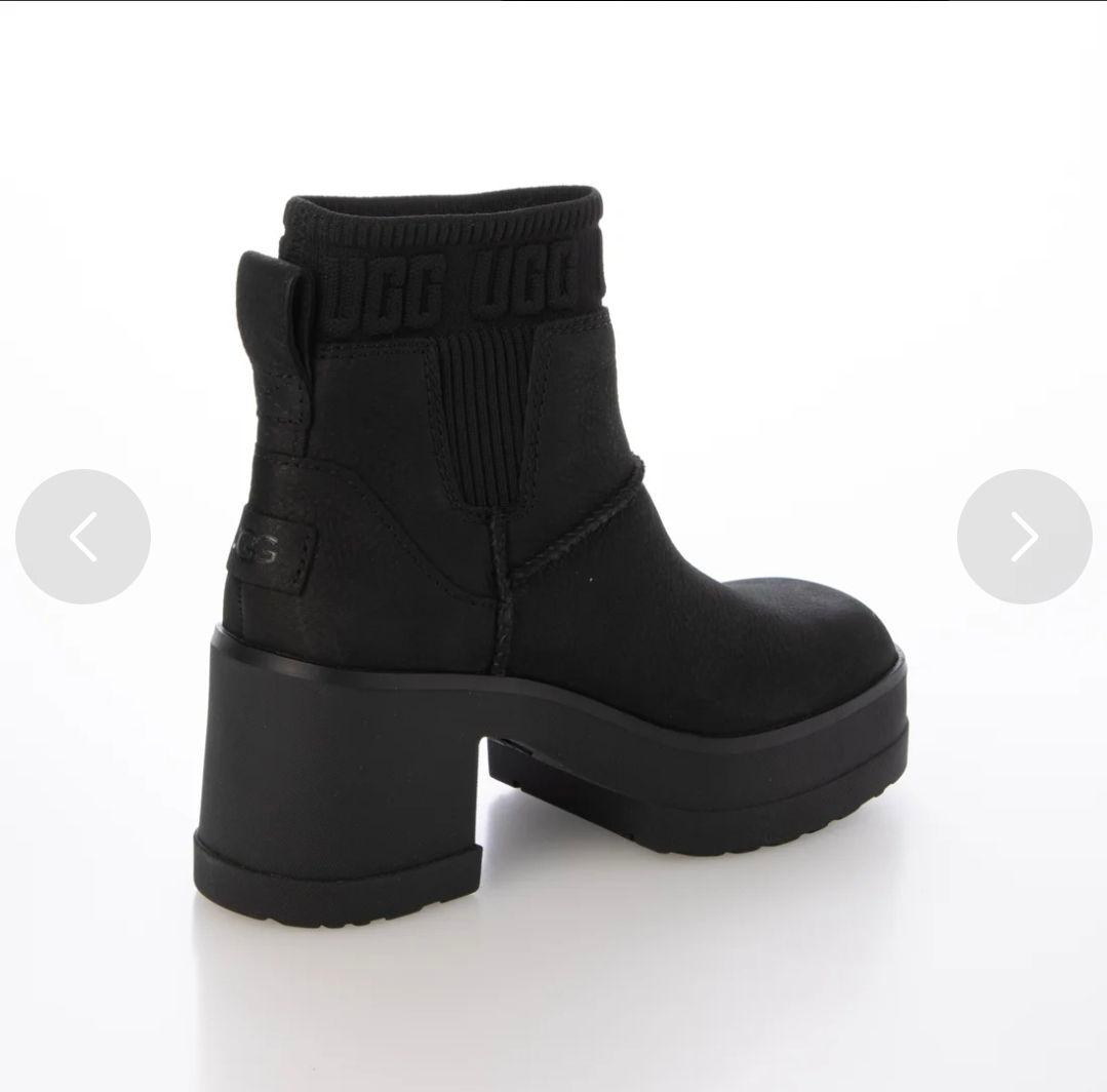 専用！！UGG ブラック サイドゴアブーツ　アグ　厚底　ヒール　黒