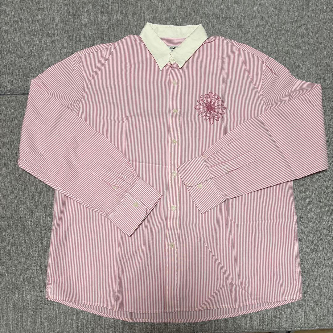 Mardi Mercredi OXFORD SHIRT STRIPE ピンク