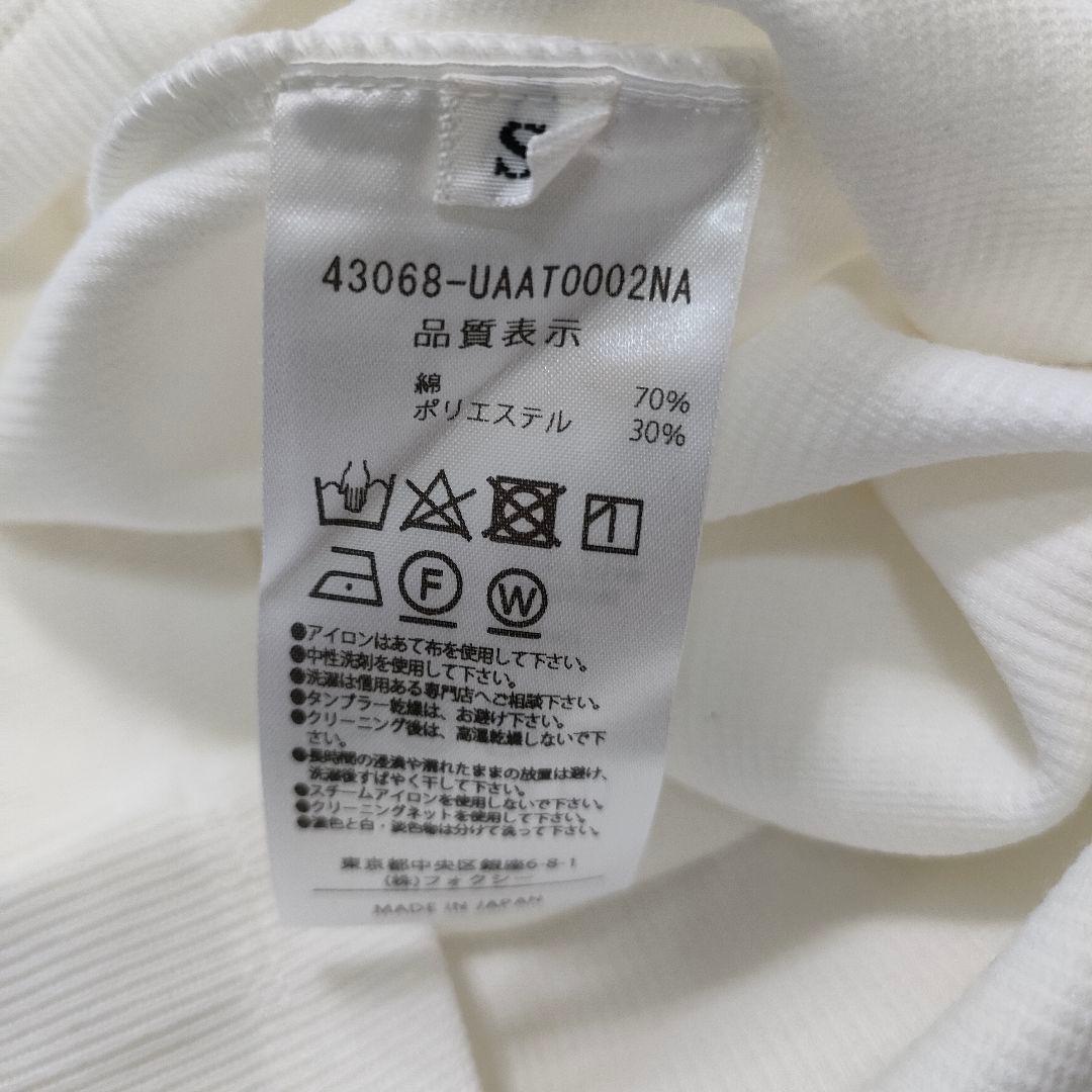 【タグ付/2023年モデル】ADEAM ポロシャツ アシンメトリー襟 ホワイト