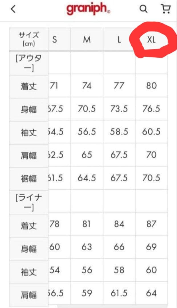 新品未使用 グラニフ ショートモッズコート XL