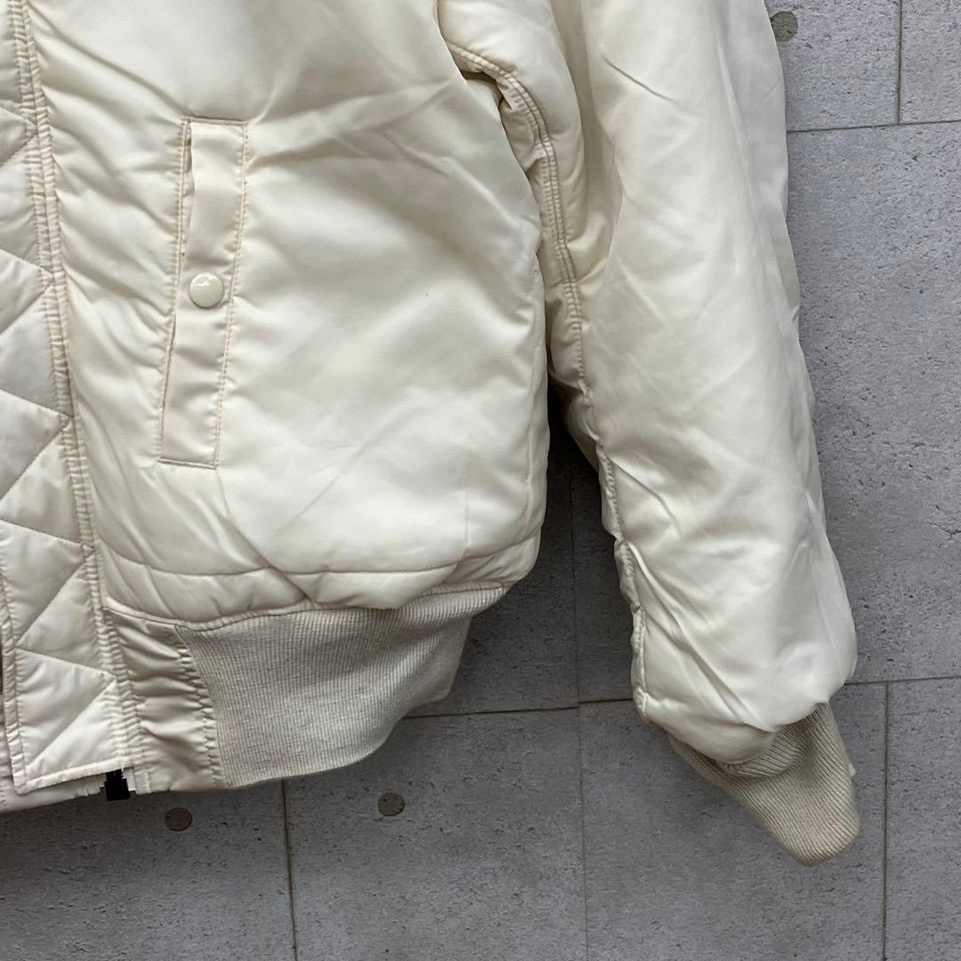 ALPHA INDUSTRIES フライトジャケット アイボリー リバーシブル