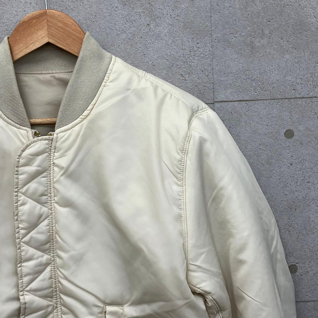 ALPHA INDUSTRIES フライトジャケット アイボリー リバーシブル