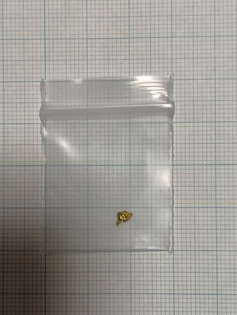 砂金　自然金　1粒