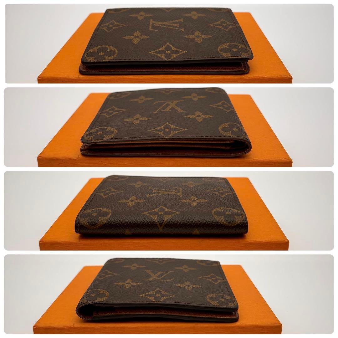 【鑑定済み】ルイヴィトン✨二つ折り財布✨モノグラム✨お札入れ✨カルトクレディ