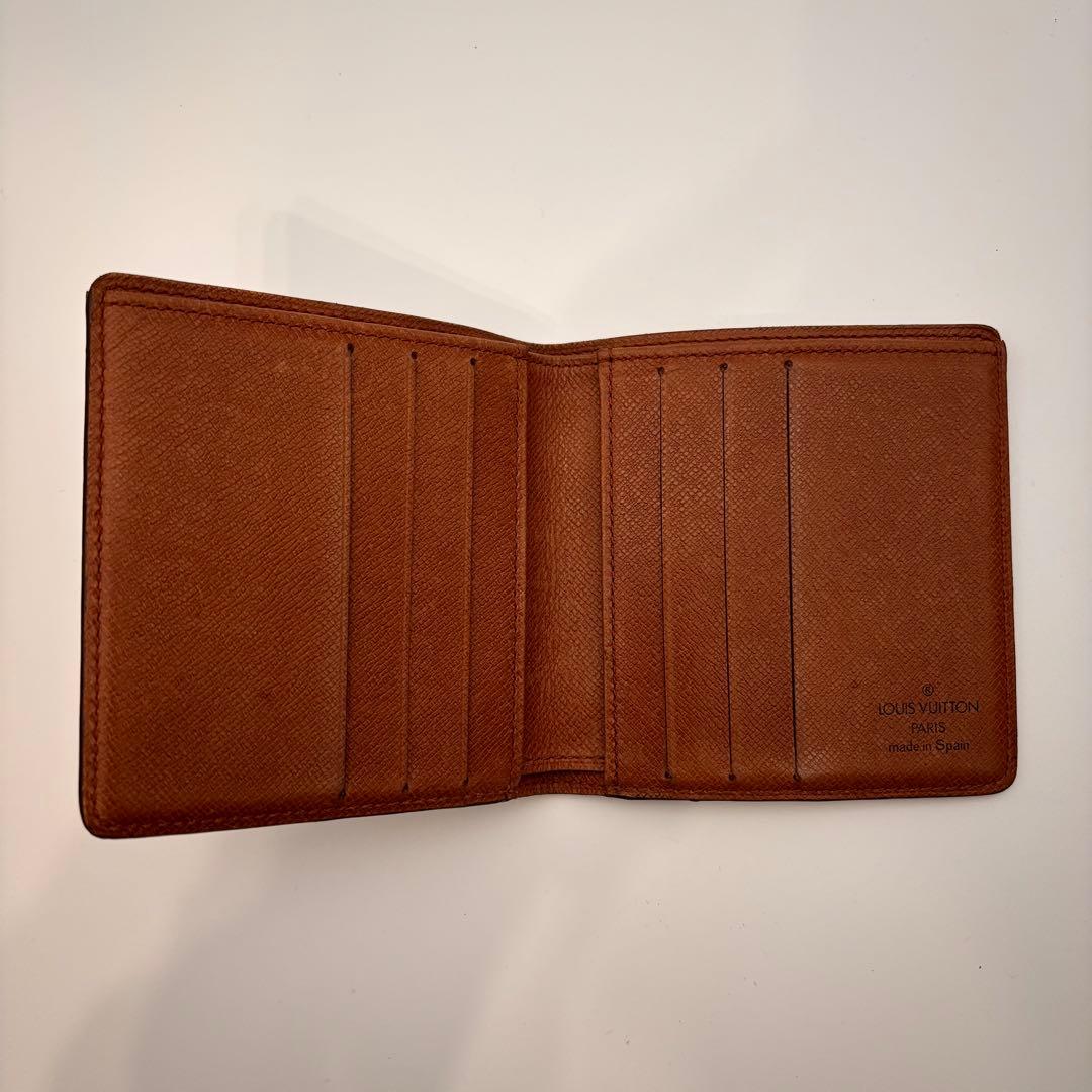 【鑑定済み】ルイヴィトン✨二つ折り財布✨モノグラム✨お札入れ✨カルトクレディ