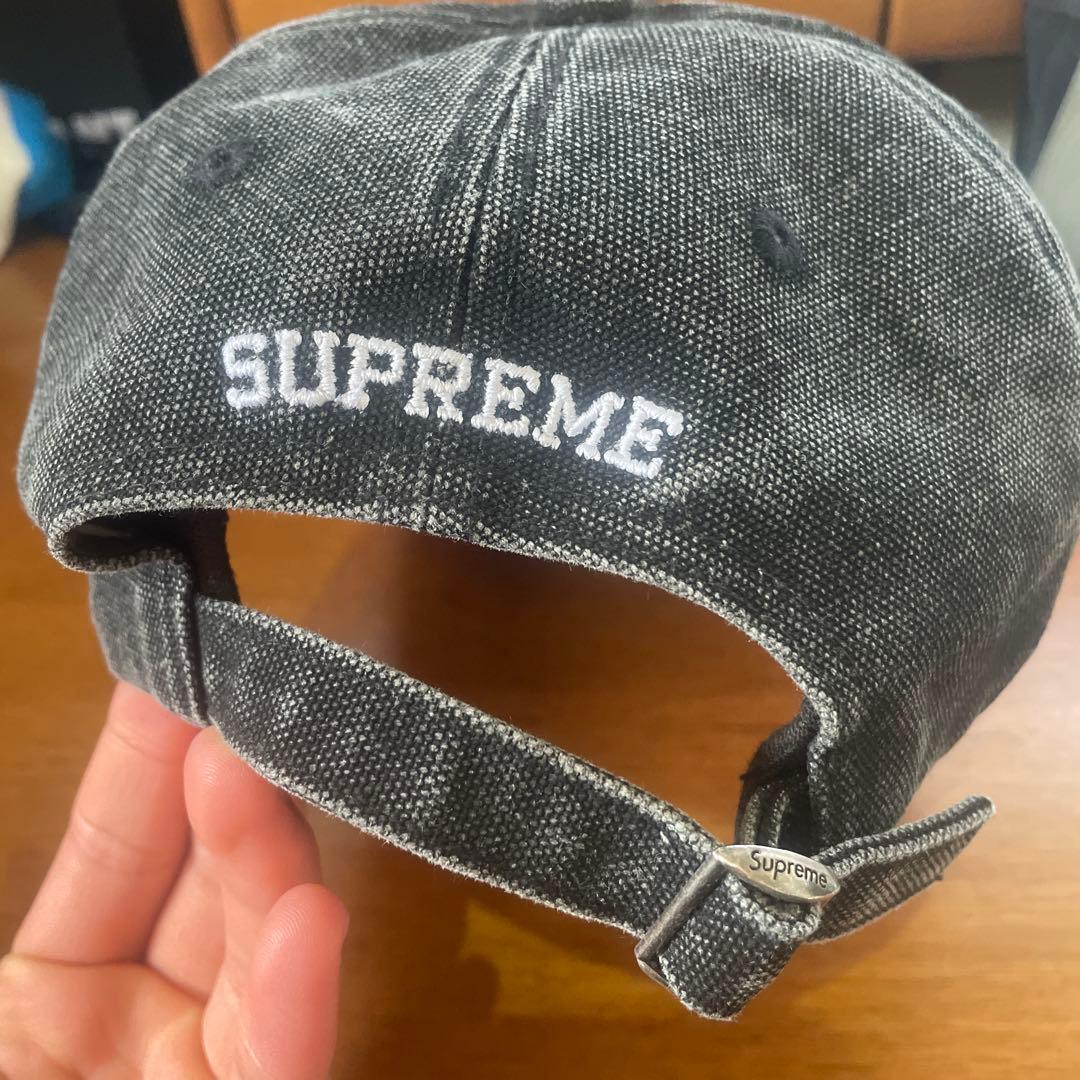 Supreme ダークグレー キャップ　デニムキャップ