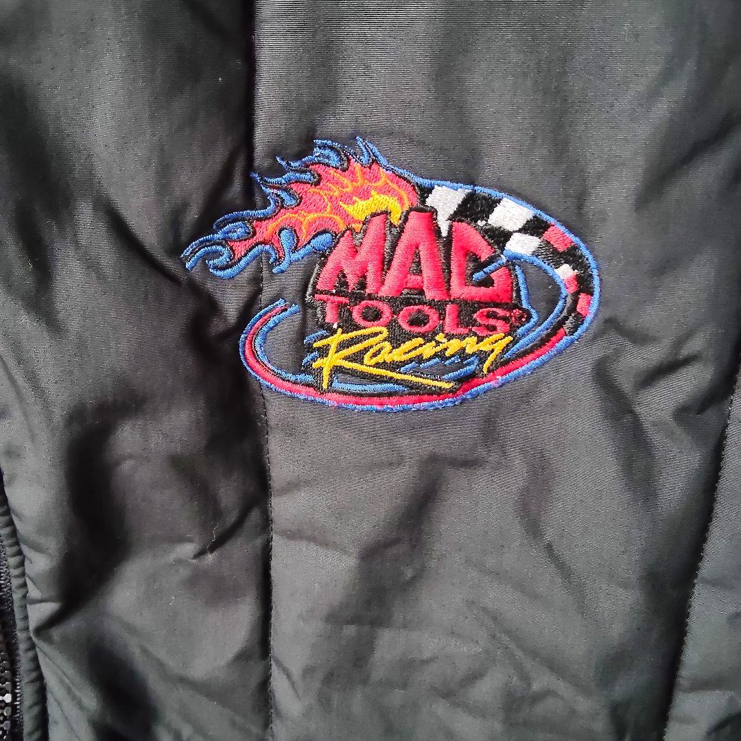 製　90s MAC TOOLS レーシング刺繍ベスト 黒