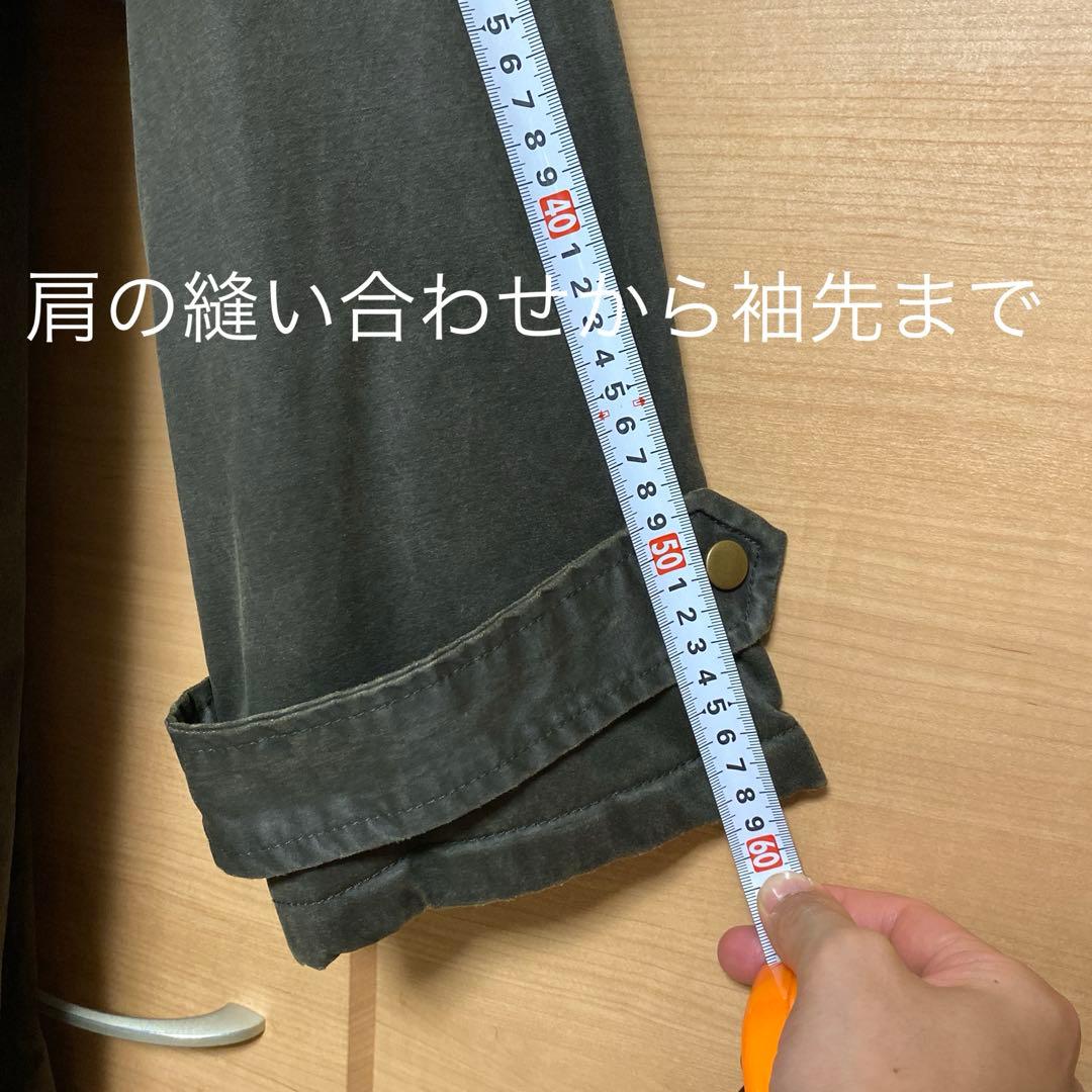 ZARA ワックスフィニッシュコーデュロイカラートレンチコート　L