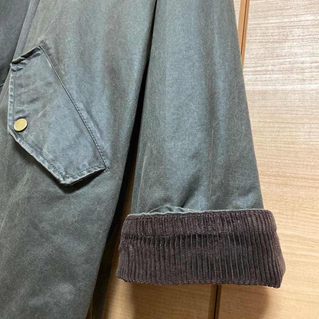 ZARA ワックスフィニッシュコーデュロイカラートレンチコート　L