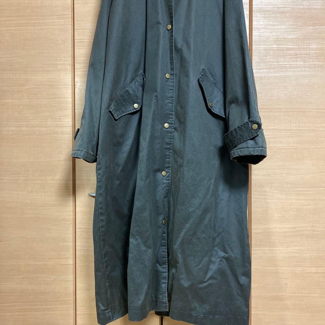 ZARA ワックスフィニッシュコーデュロイカラートレンチコート　L