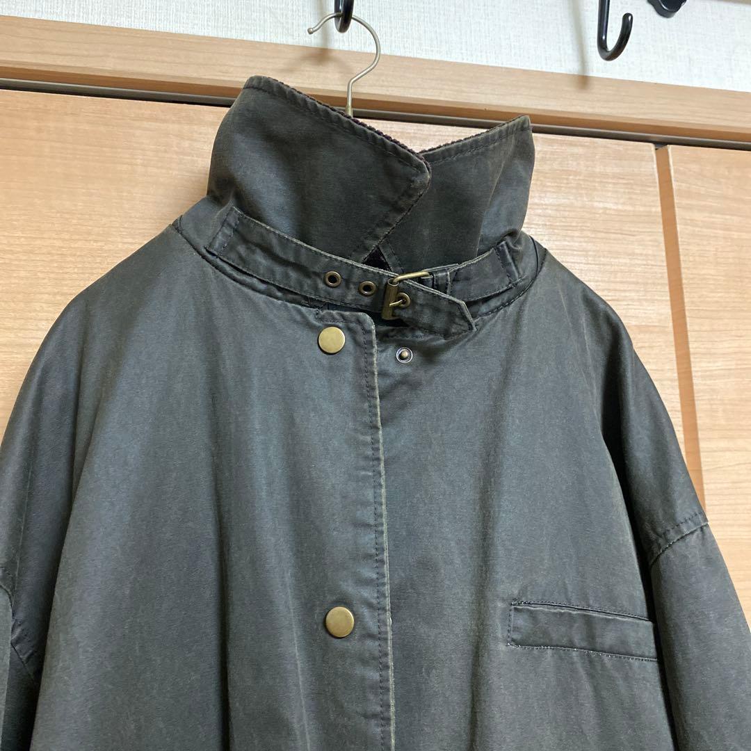 ZARA ワックスフィニッシュコーデュロイカラートレンチコート　L