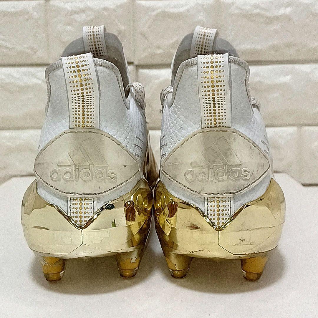 【希少】adidas　adizero　10周年　豹柄　フットボール スパイク　金