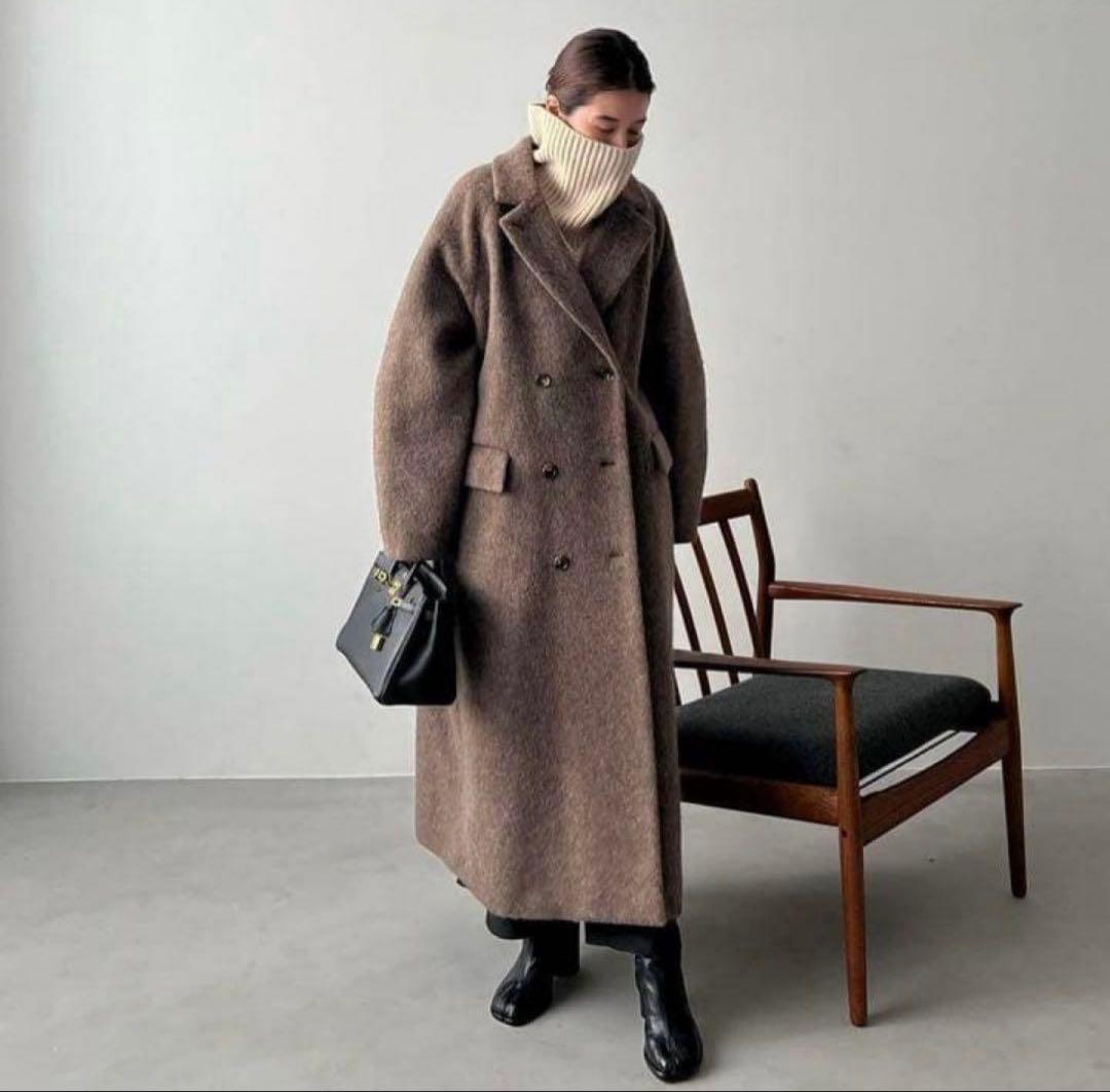 【美品】完売品✨️クラネ ダブル ウール ロング コート ゆったり オーバーサイズ
