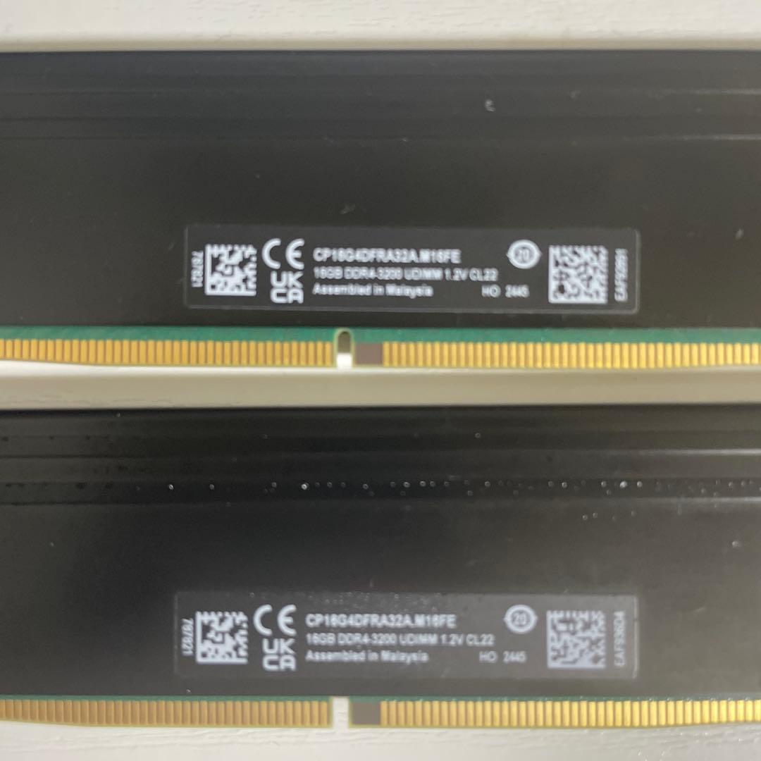 crucial ddr4 3200 16gb×2枚