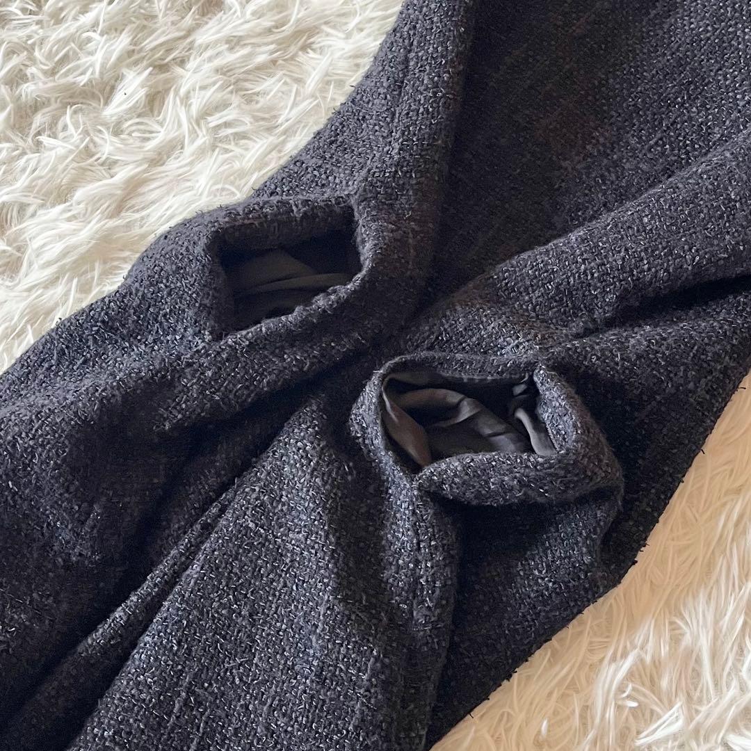 美品✨ フォクシー Dress Jessica 白襟 定価約14万円 紺色