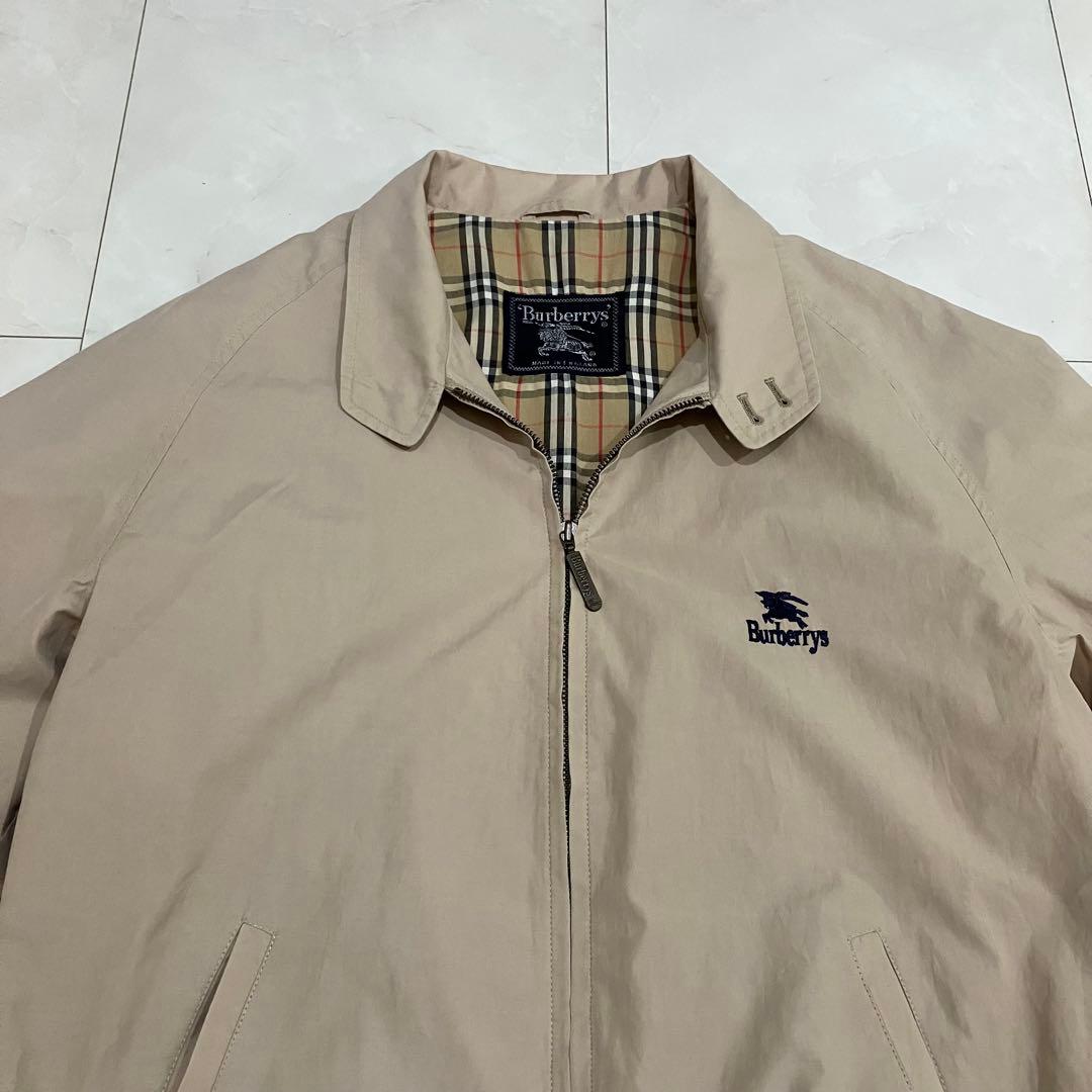 美品 80s Burberry ノバチェック 英国製 ハリントンジャケット