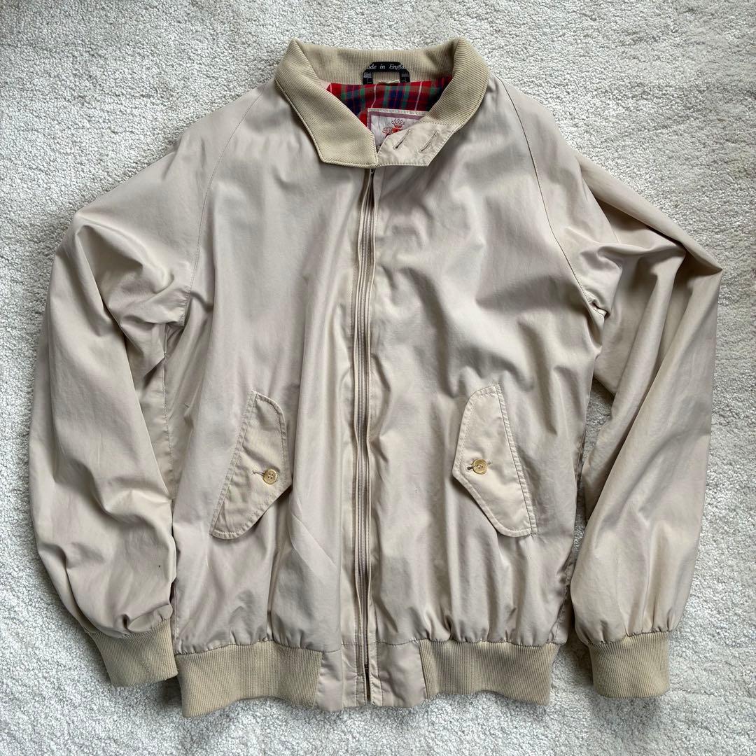 【人気】バラクータ ブルゾン ハリントン スイングトップ ベージュ チェック M