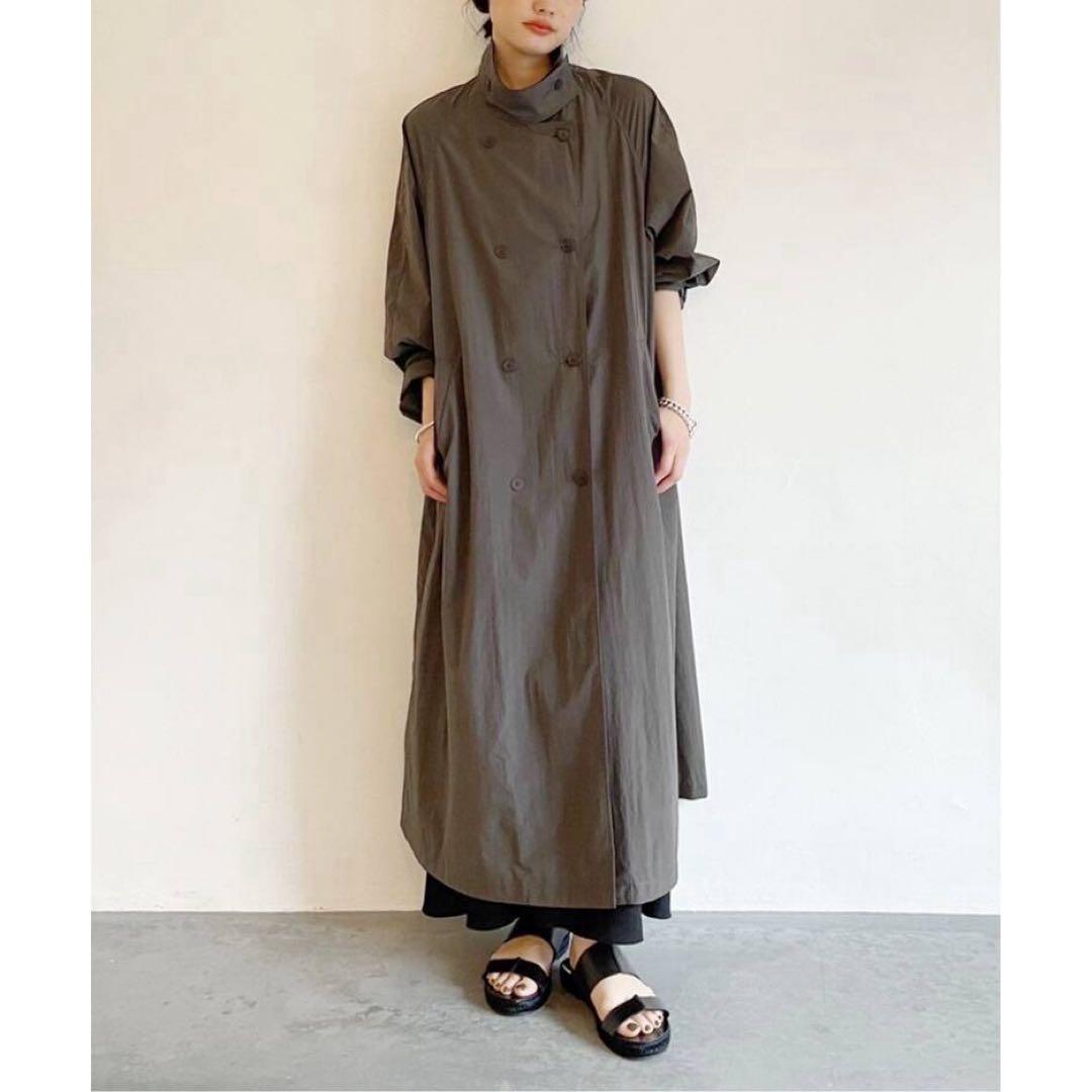 定価3.8万 plage 2024 LIGHT NYLON コート グレー 38