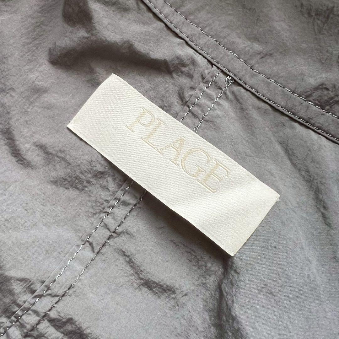 定価3.8万 plage 2024 LIGHT NYLON コート グレー 38