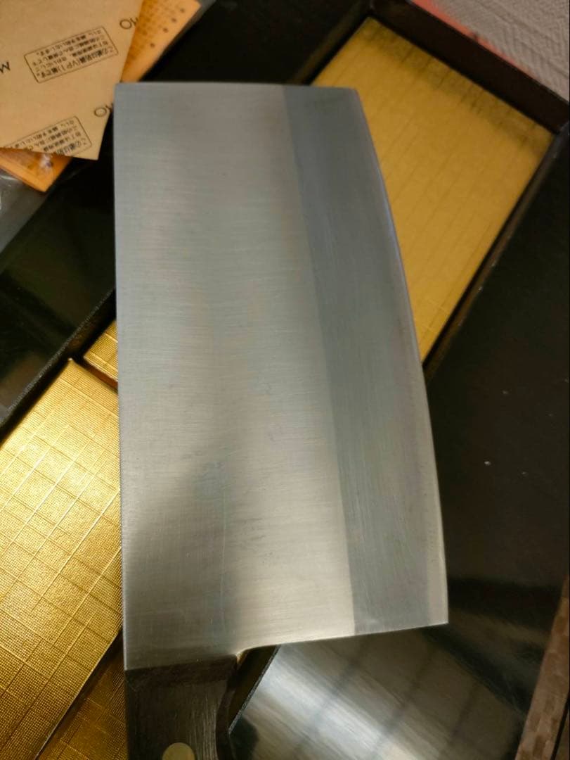 中華包丁 正広作 本割込三合鋼造 未使用 共箱付